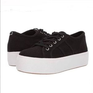 Steve Madden black platform sneakers size 9